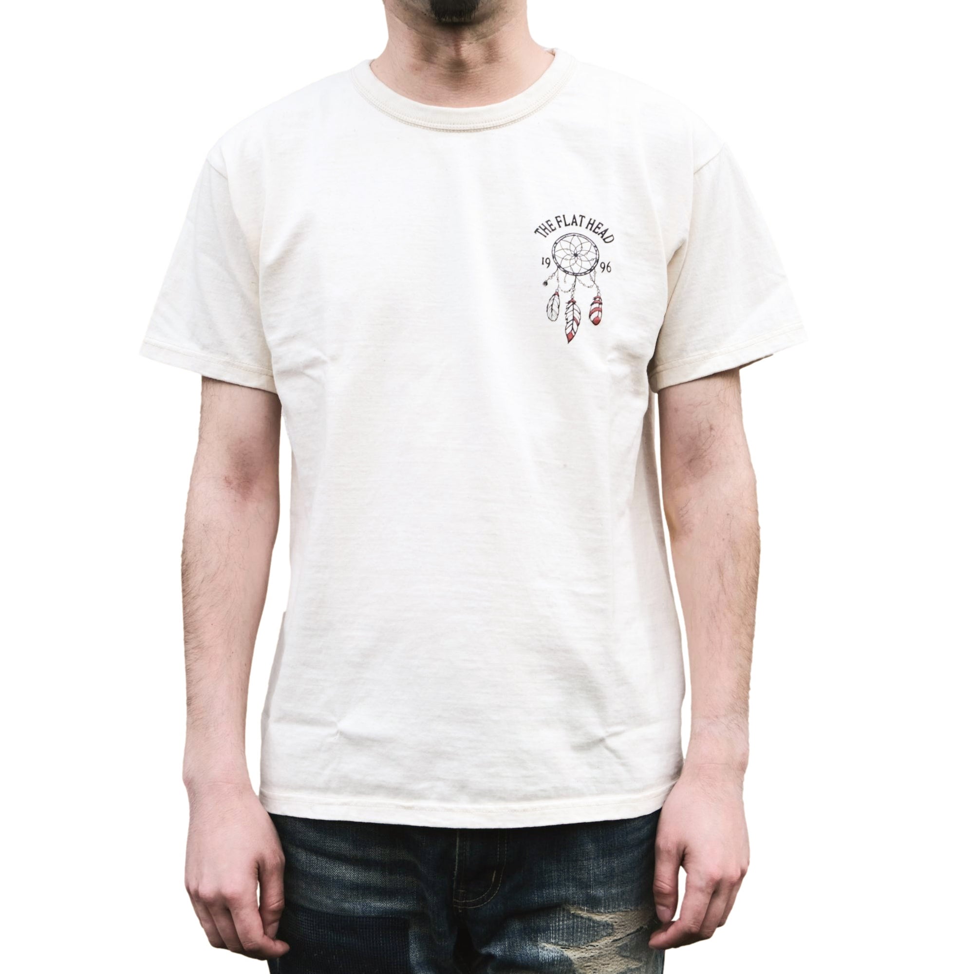 The Flat Head "Motorcycle Race" Print Tee - Okayama Denim