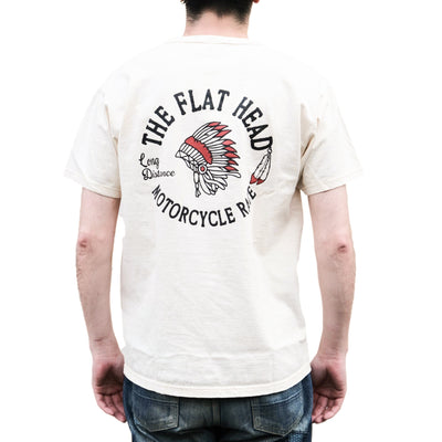 The Flat Head "Motorcycle Race" Print Tee - Okayama Denim