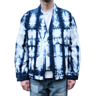 FDMTL "Arimatsu" Indigo Tie-Dye Haori Jacket