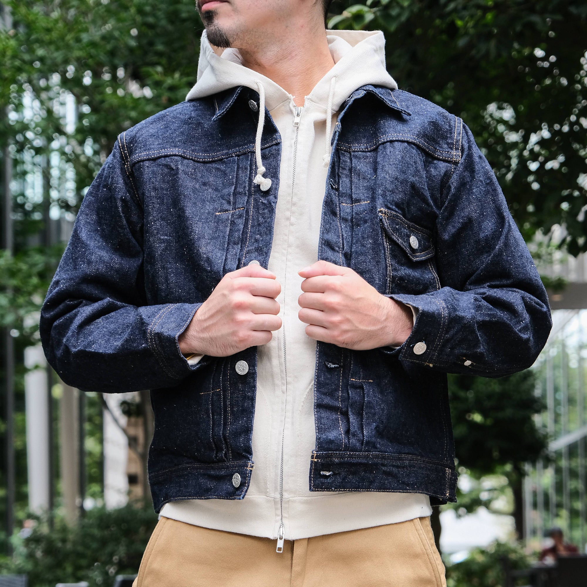 Samurai Jeans S101AX-SAKURA 18oz. "Ai Plus Sakura" Selvedge Jacket