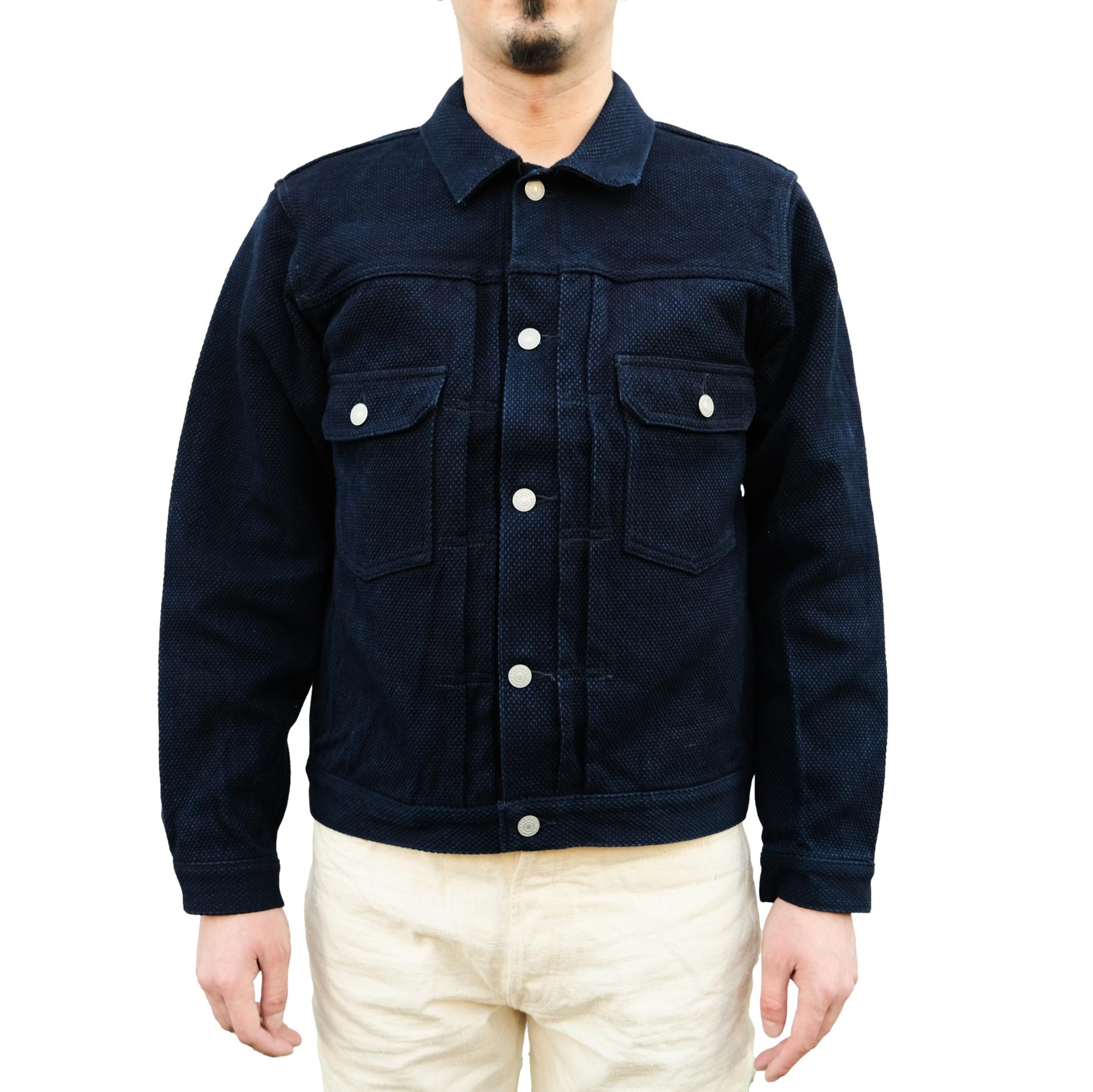 Studio D'Artisan "Kasezome" Indigo Sashiko Type 2 Selvedge Jacket - Okayama Denim