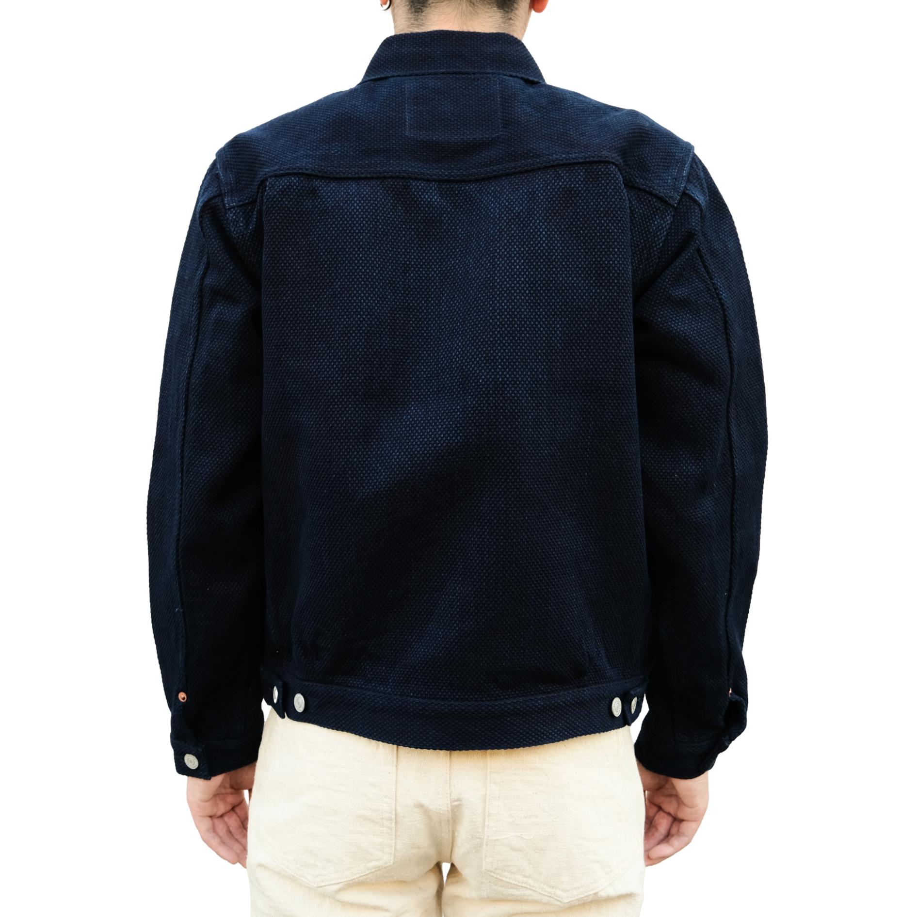 Studio D'Artisan "Kasezome" Indigo Sashiko Type 2 Selvedge Jacket - Okayama Denim