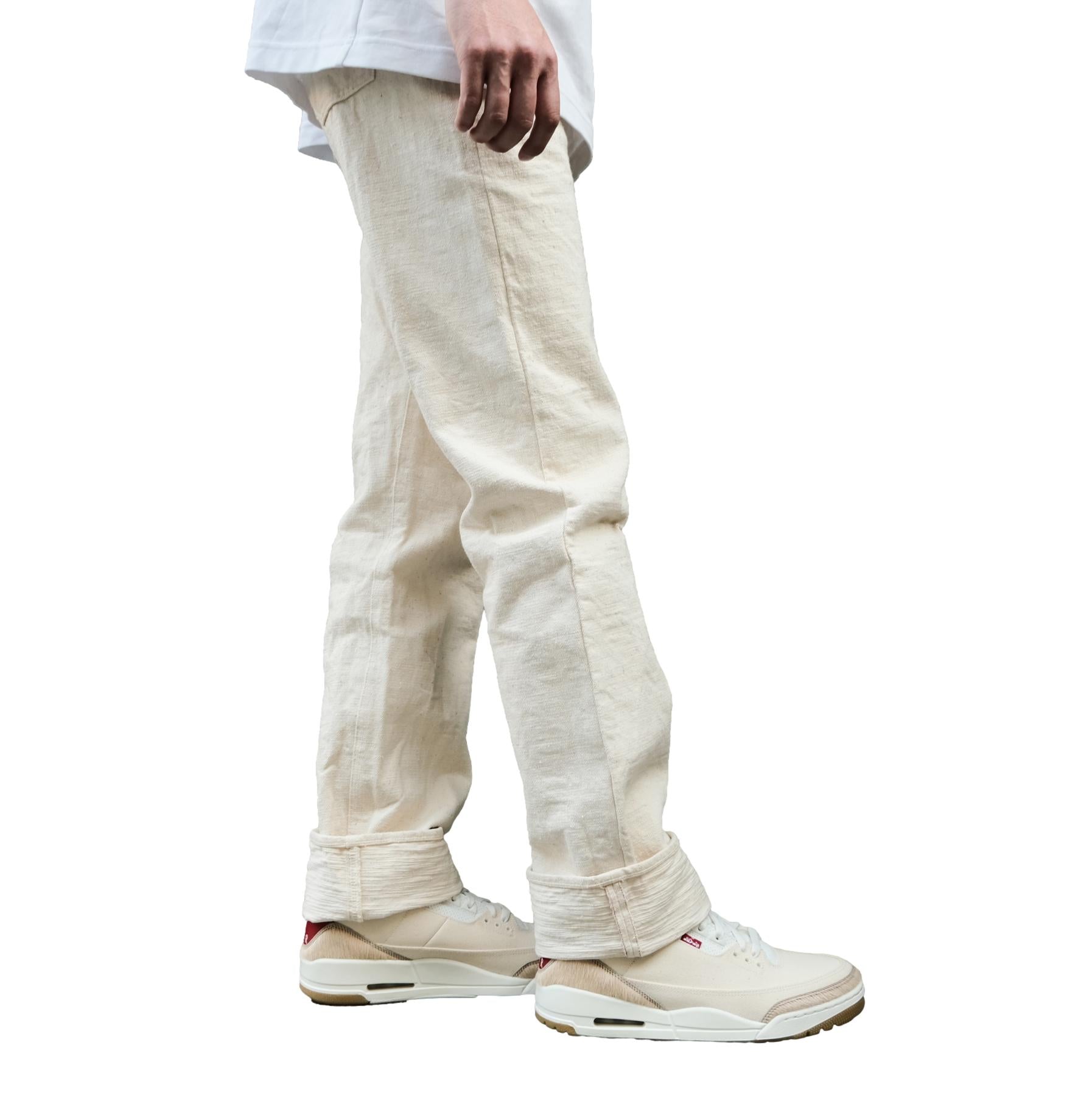 Studio D'Artisan SD-1001E "GL3" Ecru Selvedge Jeans (Classic Straight) - Okayama Denim