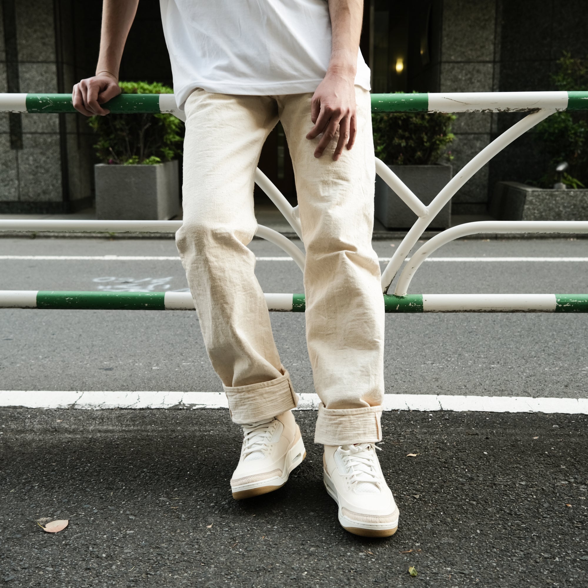 Studio D'Artisan SD-1001E "GL3" Ecru Selvedge Jeans (Classic Straight) - Okayama Denim