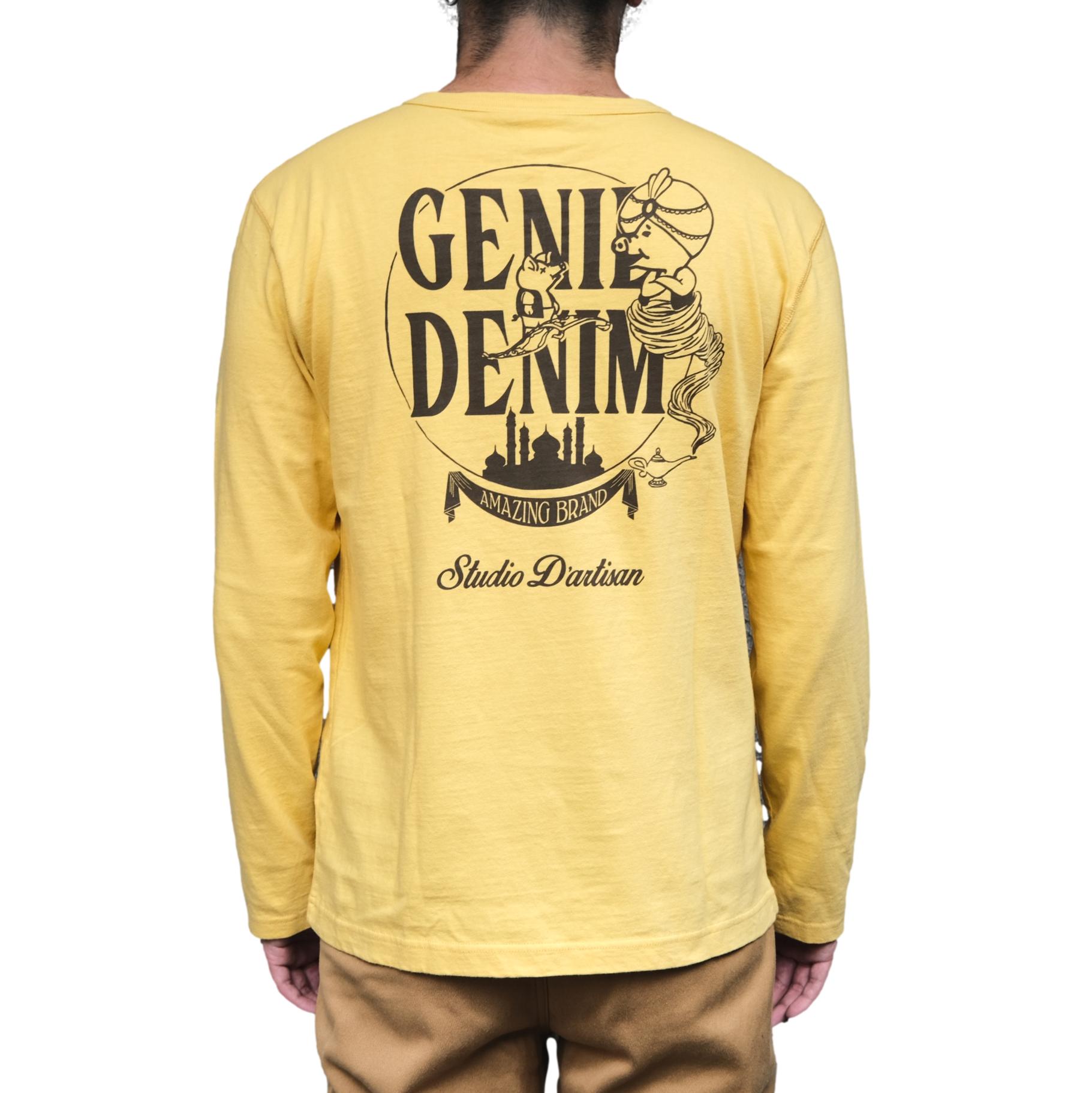 Studio D'Artisan "Genie Denim" Logo Print L/S Tee