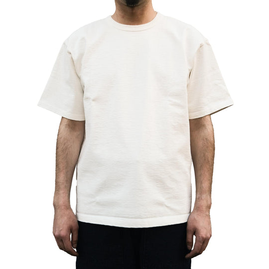 The Flat Head Heavyweight 20oz. Loopwheel Tee (White)
