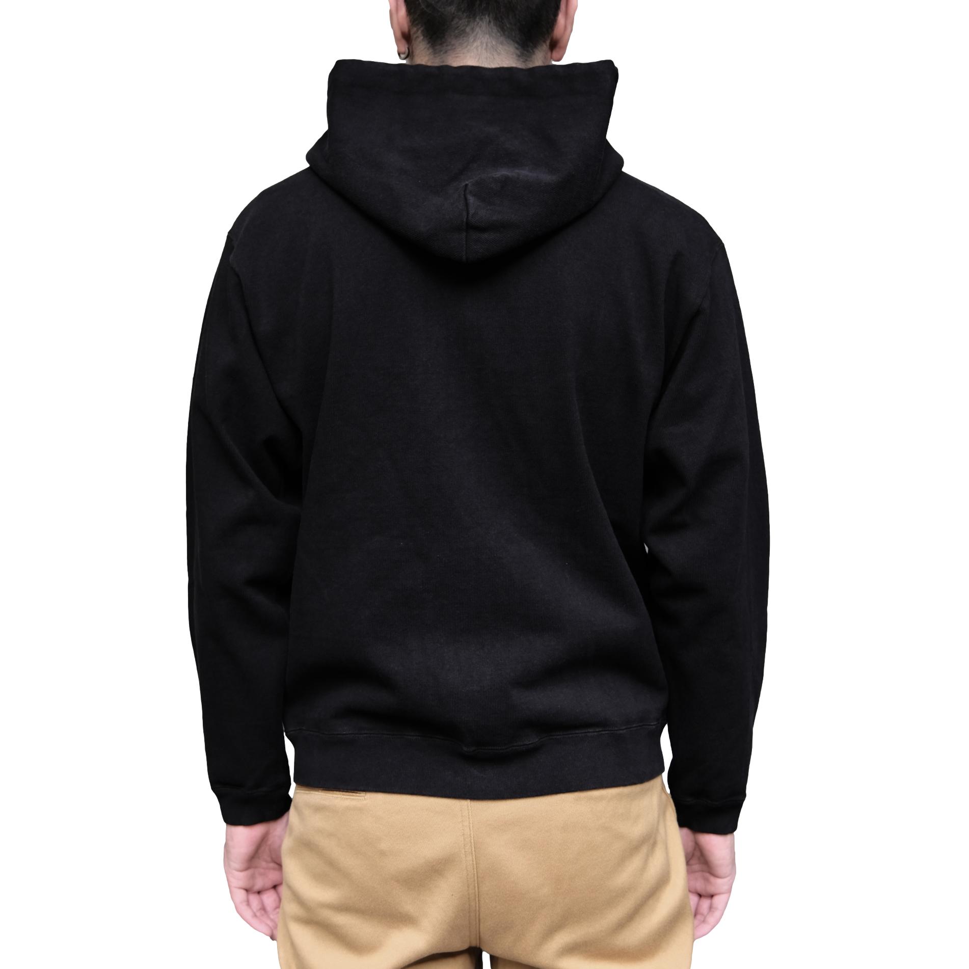 Samurai Jeans SWS-TW02 Heavyweight Hoodie (Black) - Okayama