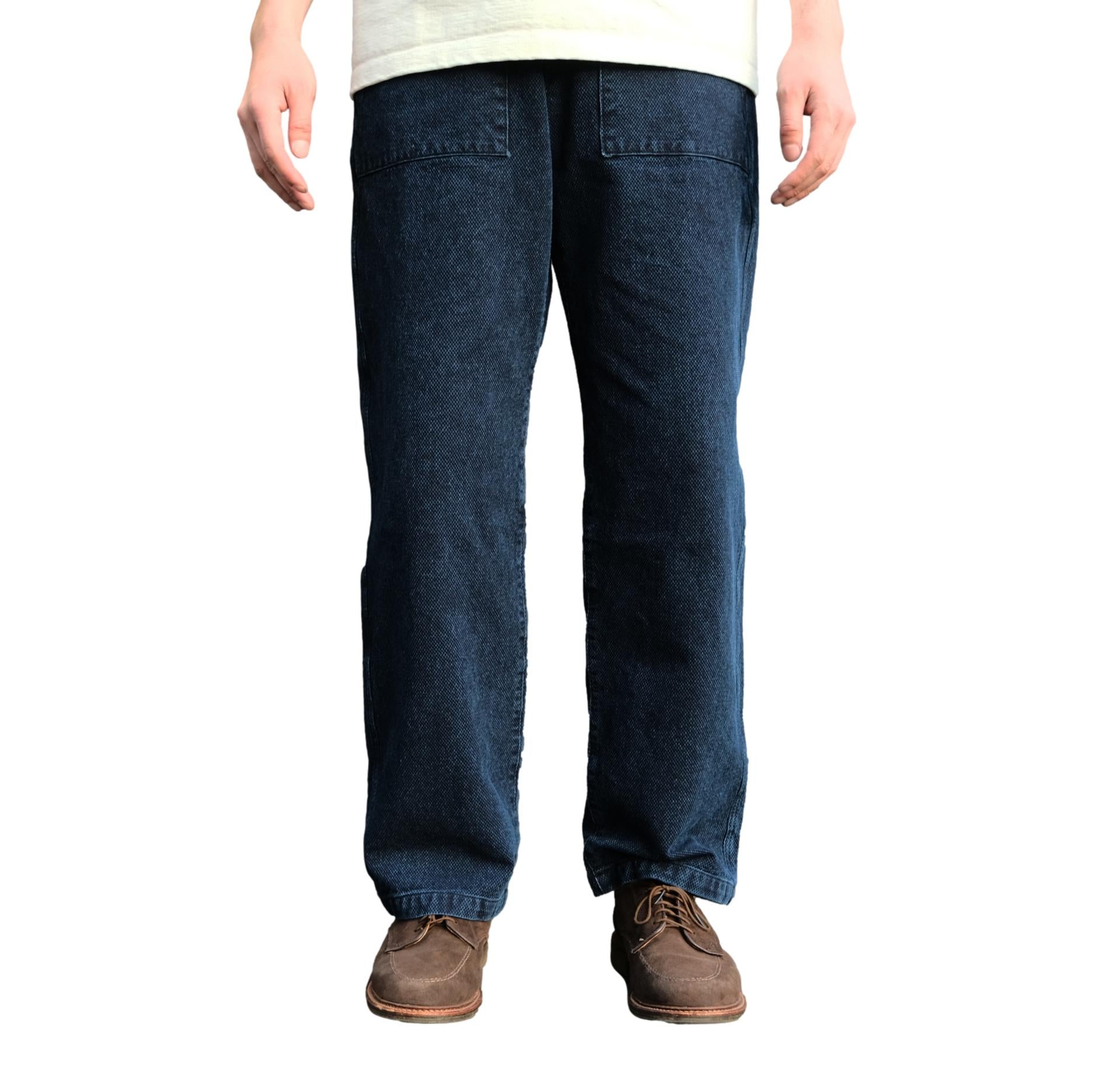 Soundman "Old Baker" Indigo Sashiko Baker Pants - Okayama Denim