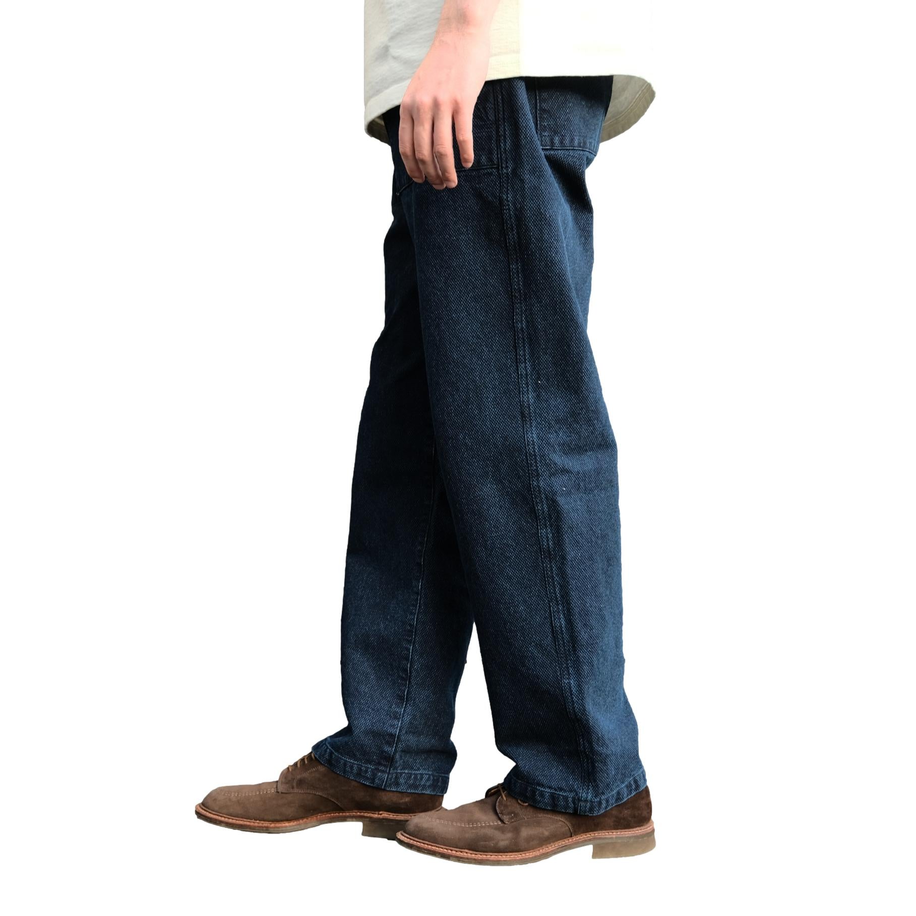 Soundman "Old Baker" Indigo Sashiko Baker Pants - Okayama Denim