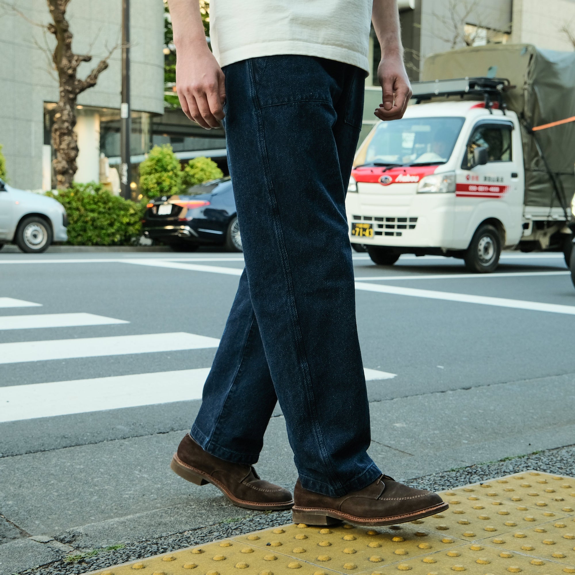 Soundman "Old Baker" Indigo Sashiko Baker Pants - Okayama Denim