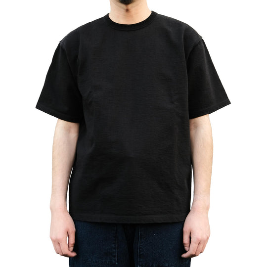 The Flat Head Heavyweight 20oz. Loopwheel Tee (Black)