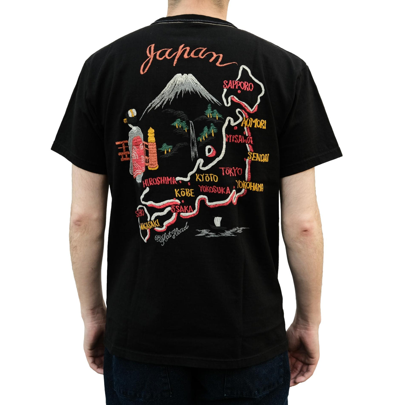 The Flat Head "Japan" Souvenir Jacket Print Tee