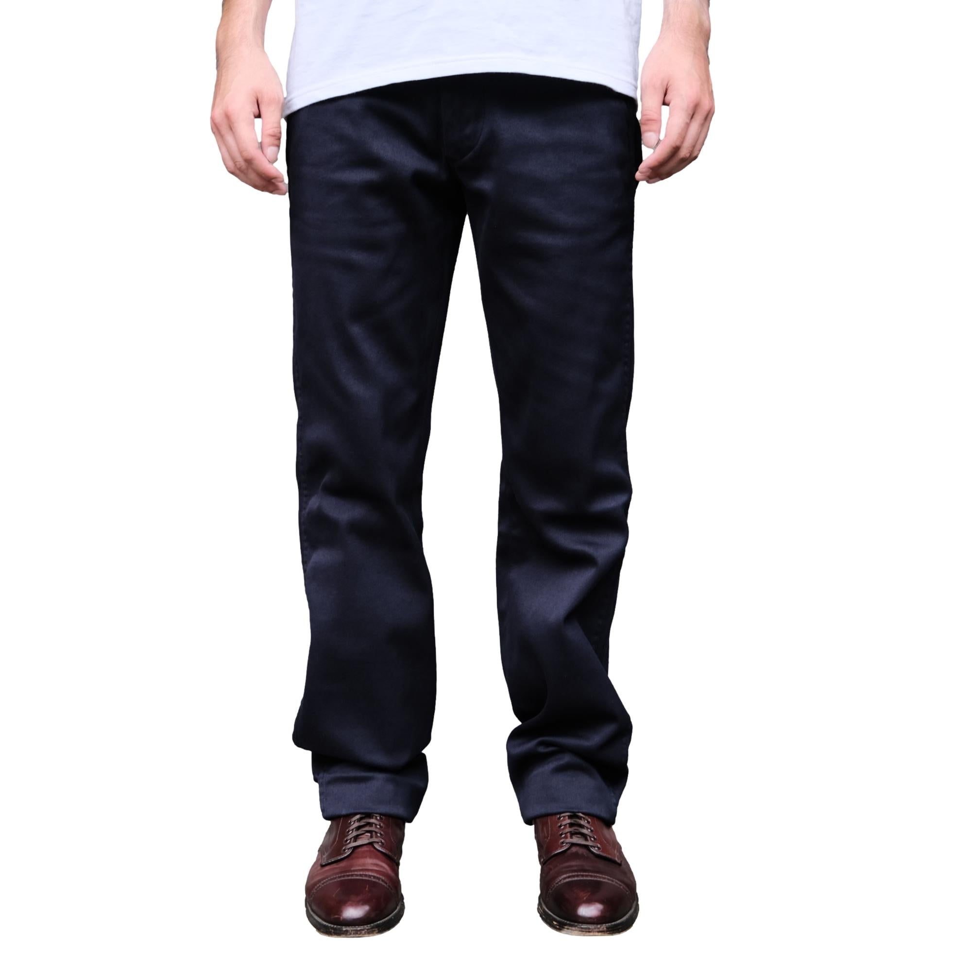 Studio D'Artisan 41 Khaki Chino Pants (Navy)