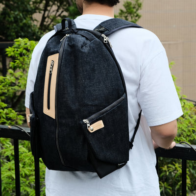 Master-piece x Fullcount "Super Smooth" Backpack - Okayama Denim
