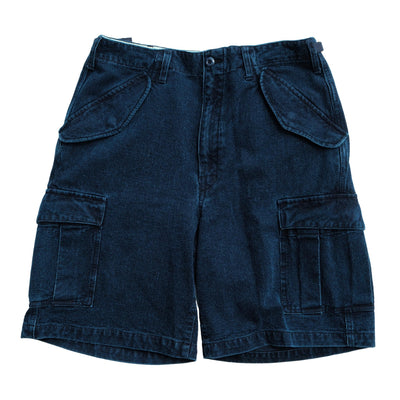 Soundman "Eldred" Indigo Sashiko Cargo Shorts - Okayama Denim