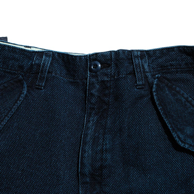 Soundman "Eldred" Indigo Sashiko Cargo Shorts - Okayama Denim