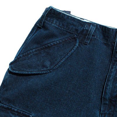 Soundman "Eldred" Indigo Sashiko Cargo Shorts - Okayama Denim