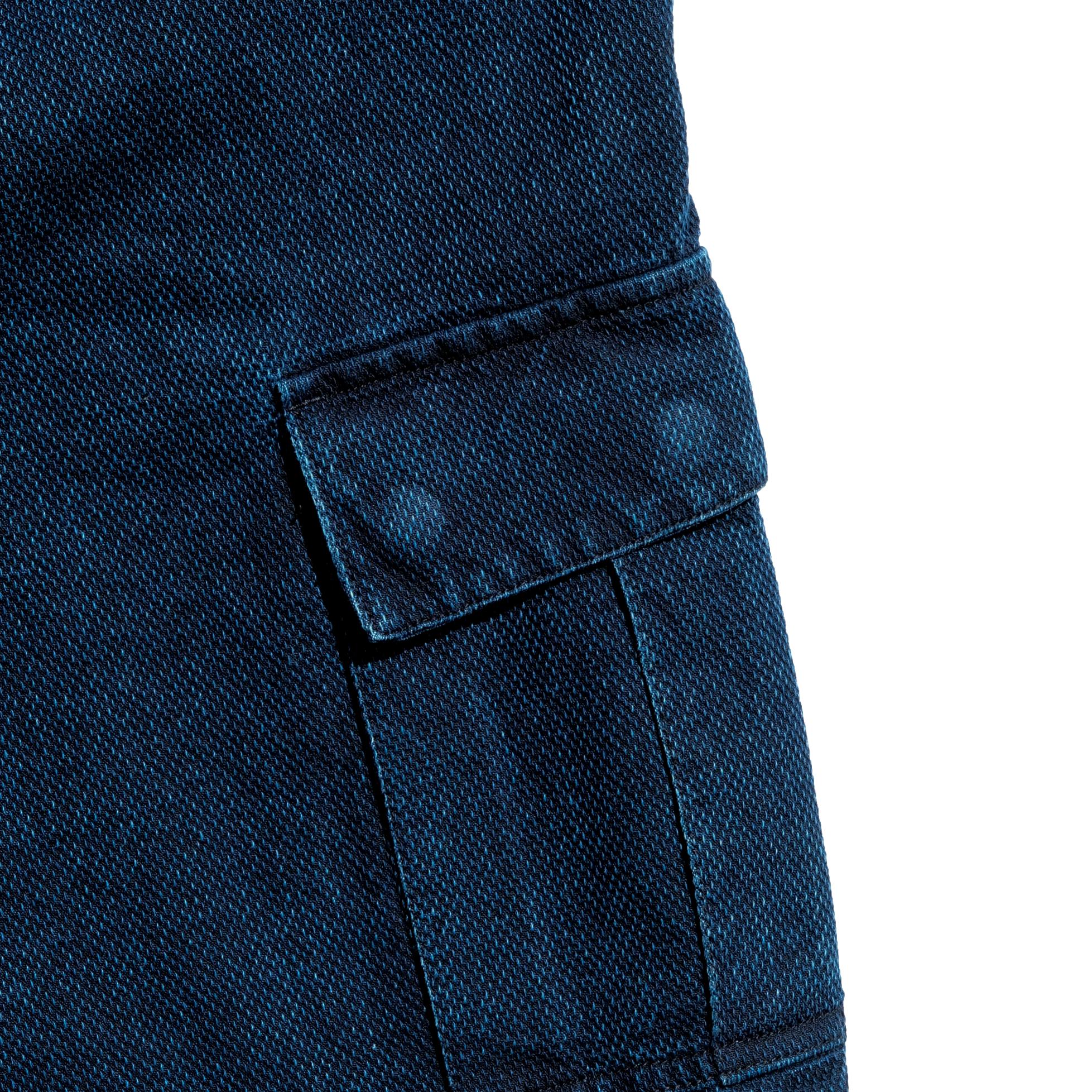 Soundman "Eldred" Indigo Sashiko Cargo Shorts - Okayama Denim