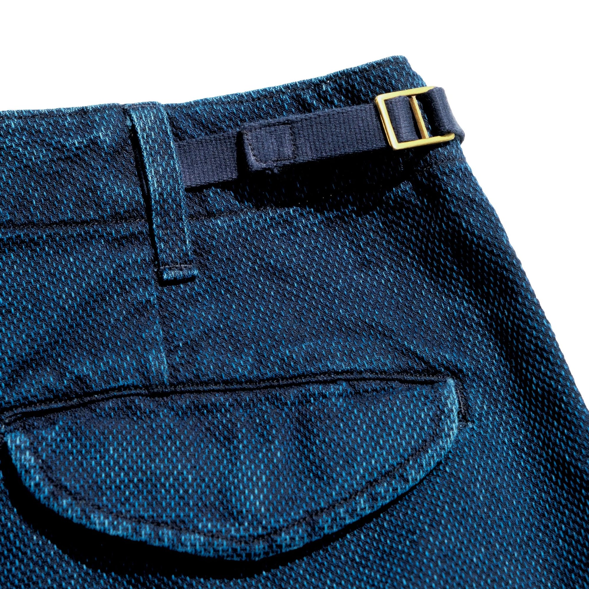 Soundman "Eldred" Indigo Sashiko Cargo Shorts - Okayama Denim