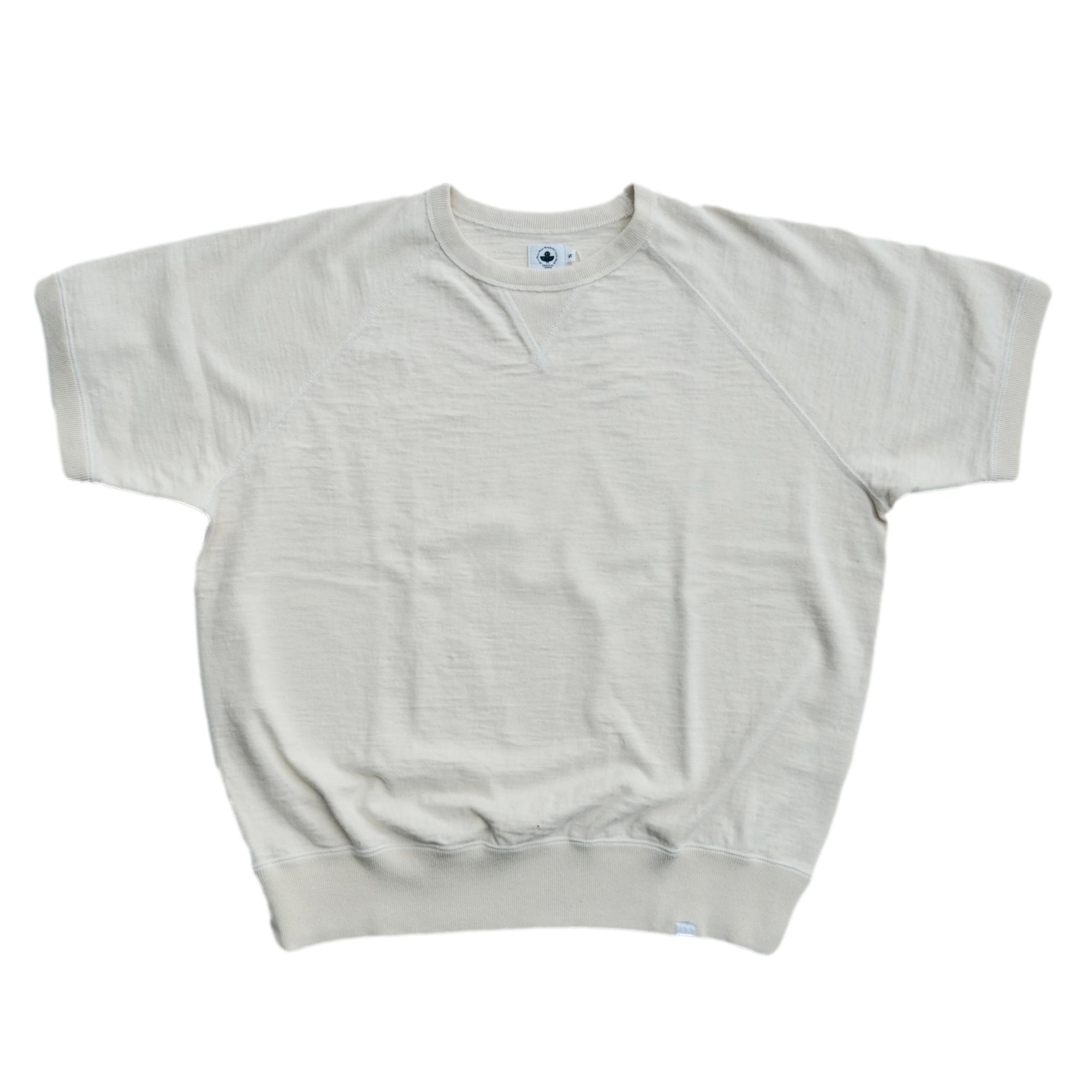 Omoto Denim Heavy Gauge Nep Tee (Natural) - Okayama Denim