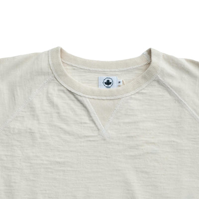 Omoto Denim Heavy Gauge Nep Tee (Natural) - Okayama Denim