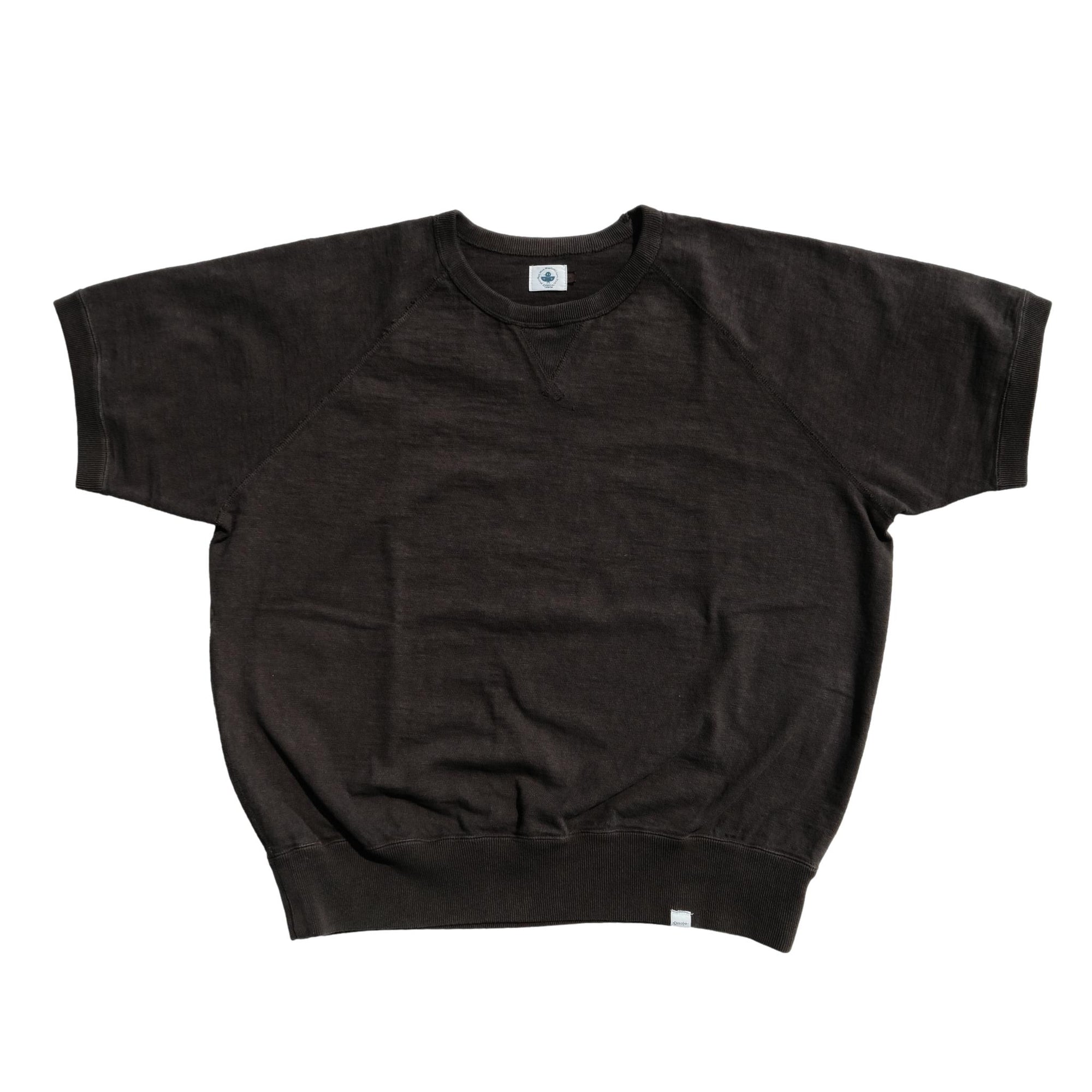 Omoto Denim Heavy Gauge Nep Tee (Charcoal) - Okayama Denim