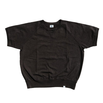 Omoto Denim Heavy Gauge Nep Tee (Charcoal) - Okayama Denim