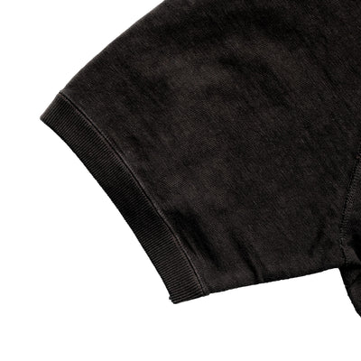 Omoto Denim Heavy Gauge Nep Tee (Charcoal) - Okayama Denim