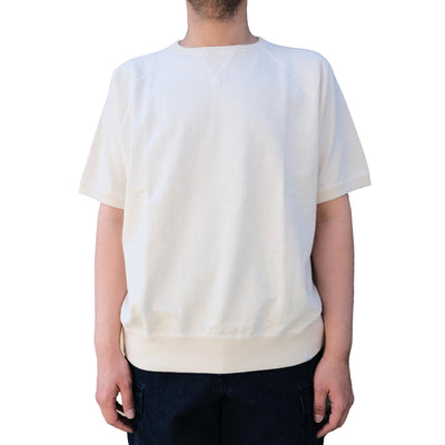 Omoto Denim Heavy Gauge Nep Tee (Natural) - Okayama Denim