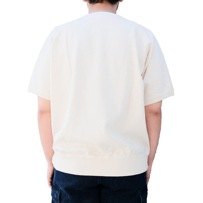 Omoto Denim Heavy Gauge Nep Tee (Natural) - Okayama Denim