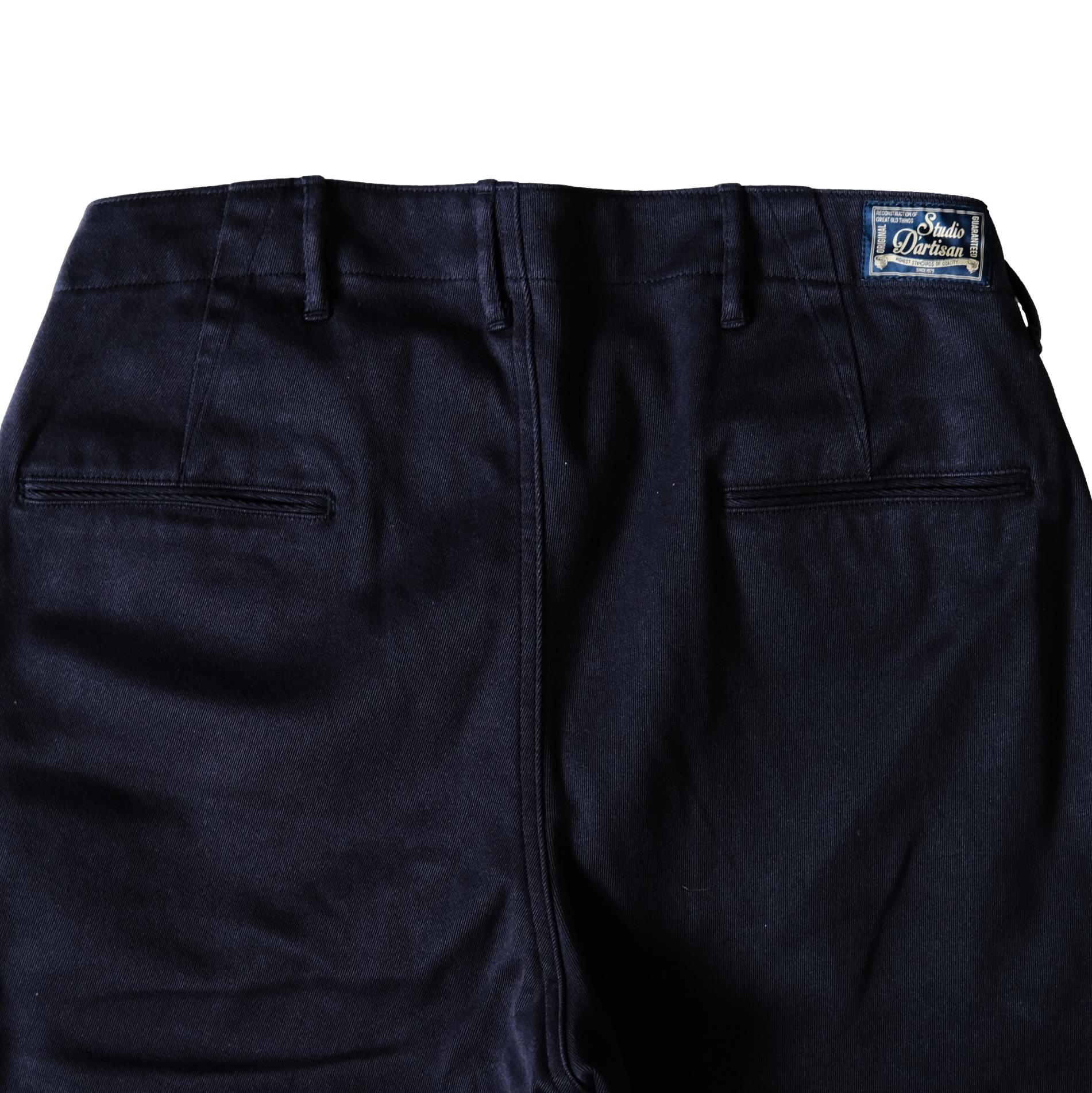 Studio D'Artisan 41 Khaki Chino Pants (Navy)