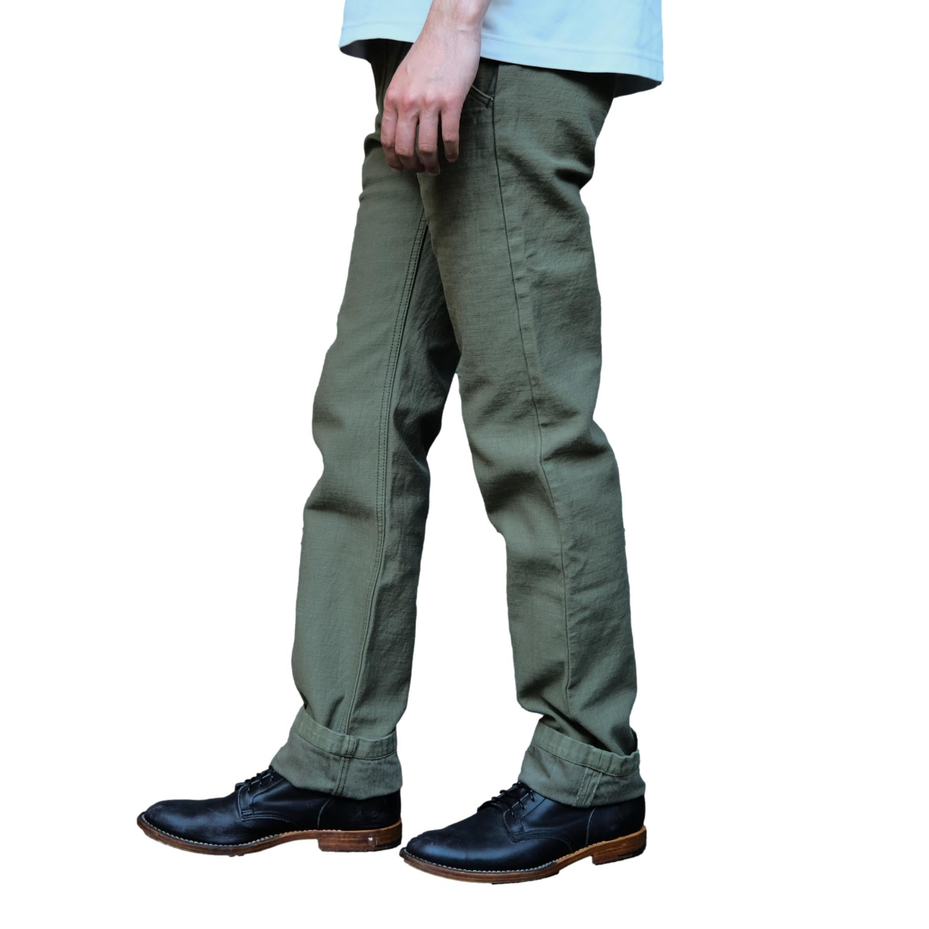 Samurai Jeans SJ42BP 15oz. Heavy Back Satin Selvedge Trousers - Okayama Denim