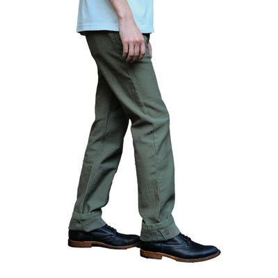 Samurai Jeans SJ42BP 15oz. Heavy Back Satin Selvedge Trousers - Okayama Denim