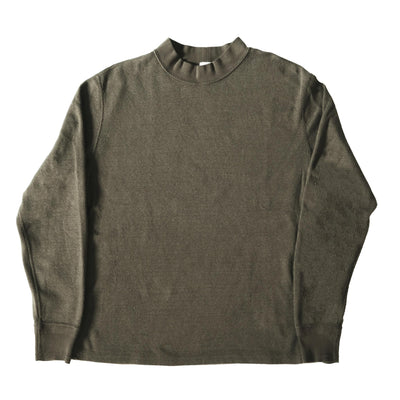 Loop & Weft Supima Long Honeycomb Mock Neck Thermal (Olive)