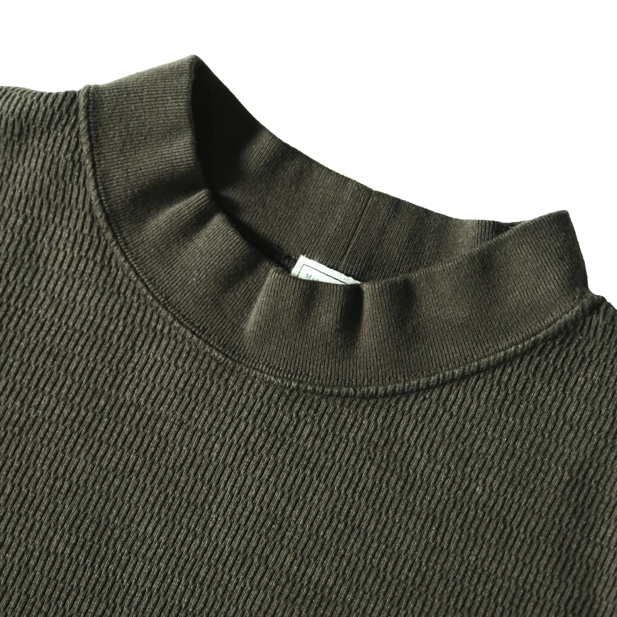 Loop & Weft Supima Long Honeycomb Mock Neck Thermal (Olive)