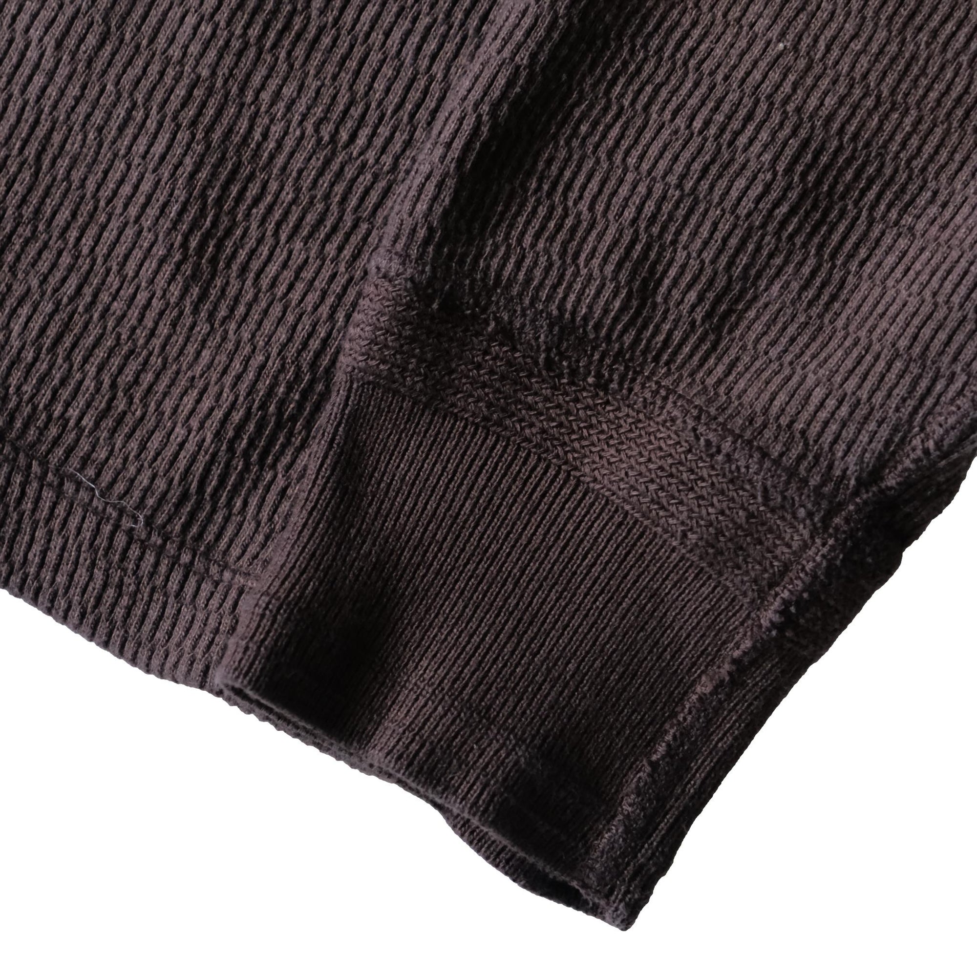 Loop & Weft Supima Long Honeycomb Mock Neck Thermal (Brown)