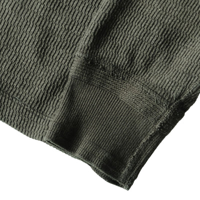 Loop & Weft Supima Long Honeycomb Mock Neck Thermal (Olive)