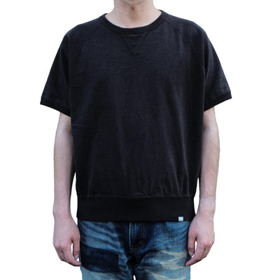 Omoto Denim Heavy Gauge Nep Tee (Charcoal) - Okayama Denim