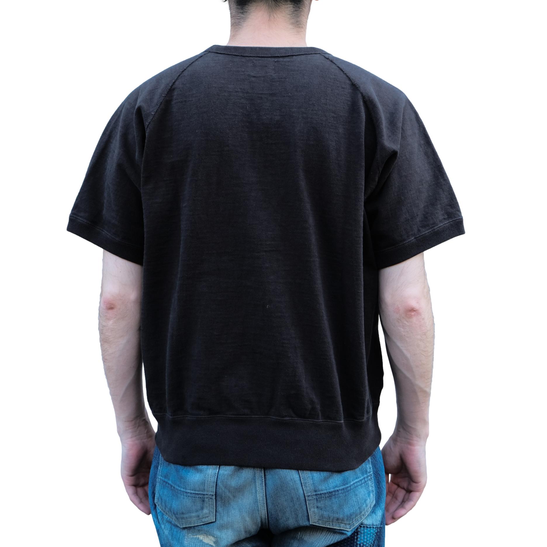 Omoto Denim Heavy Gauge Nep Tee (Charcoal) - Okayama Denim