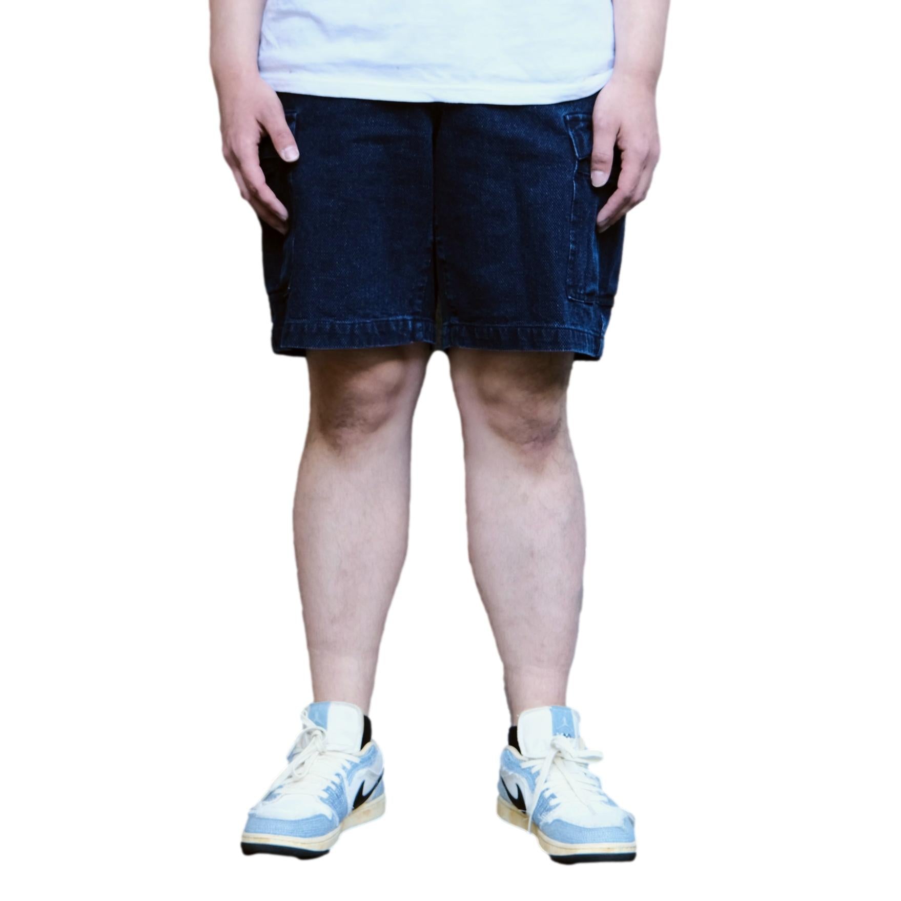 Soundman "Eldred" Indigo Sashiko Cargo Shorts - Okayama Denim