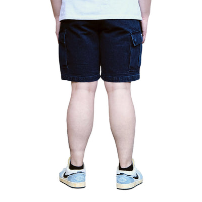 Soundman "Eldred" Indigo Sashiko Cargo Shorts - Okayama Denim