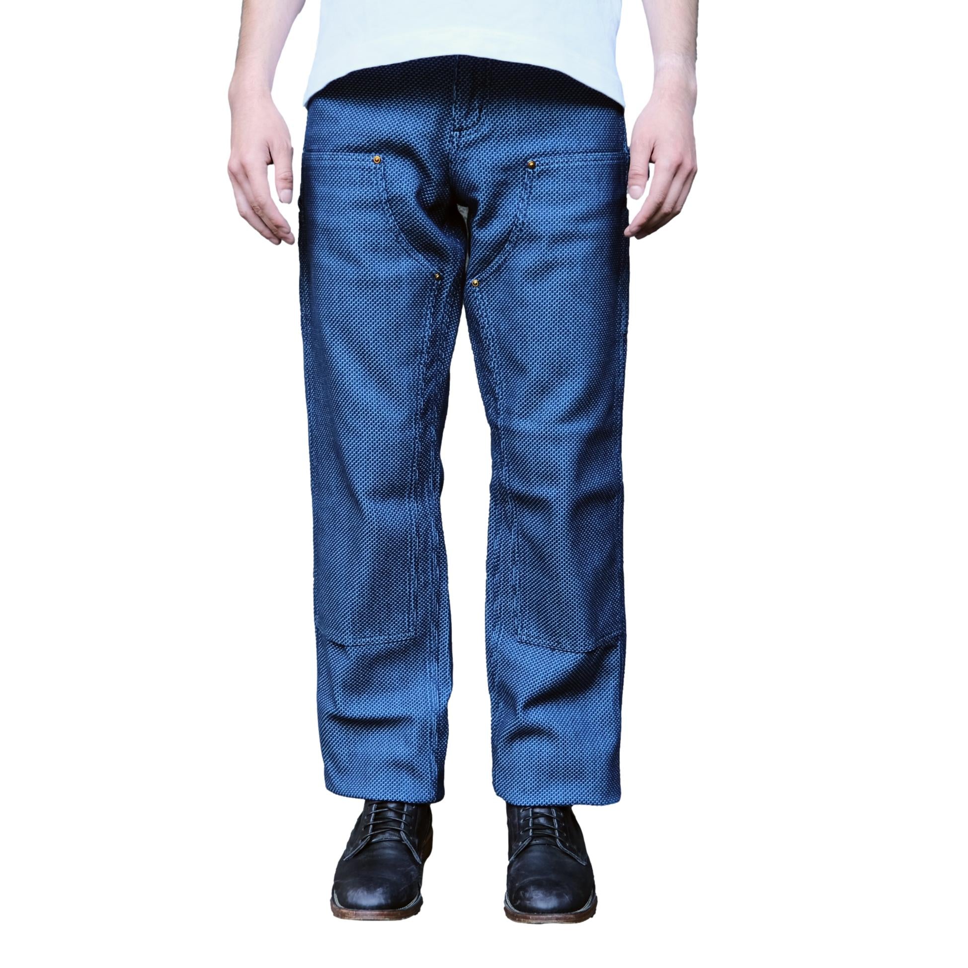 Okayama Denim Heavyweight Indigo Selvedge Sashiko Double Knee Painter