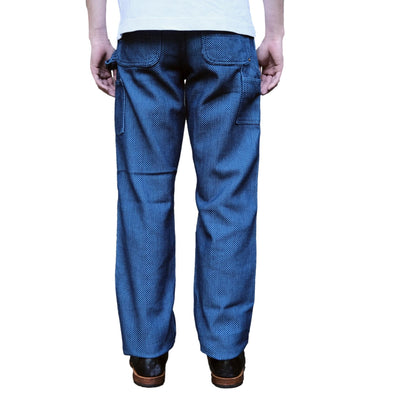 Okayama Denim Heavyweight Indigo Selvedge Sashiko Double Knee Painter Pants - Okayama Denim