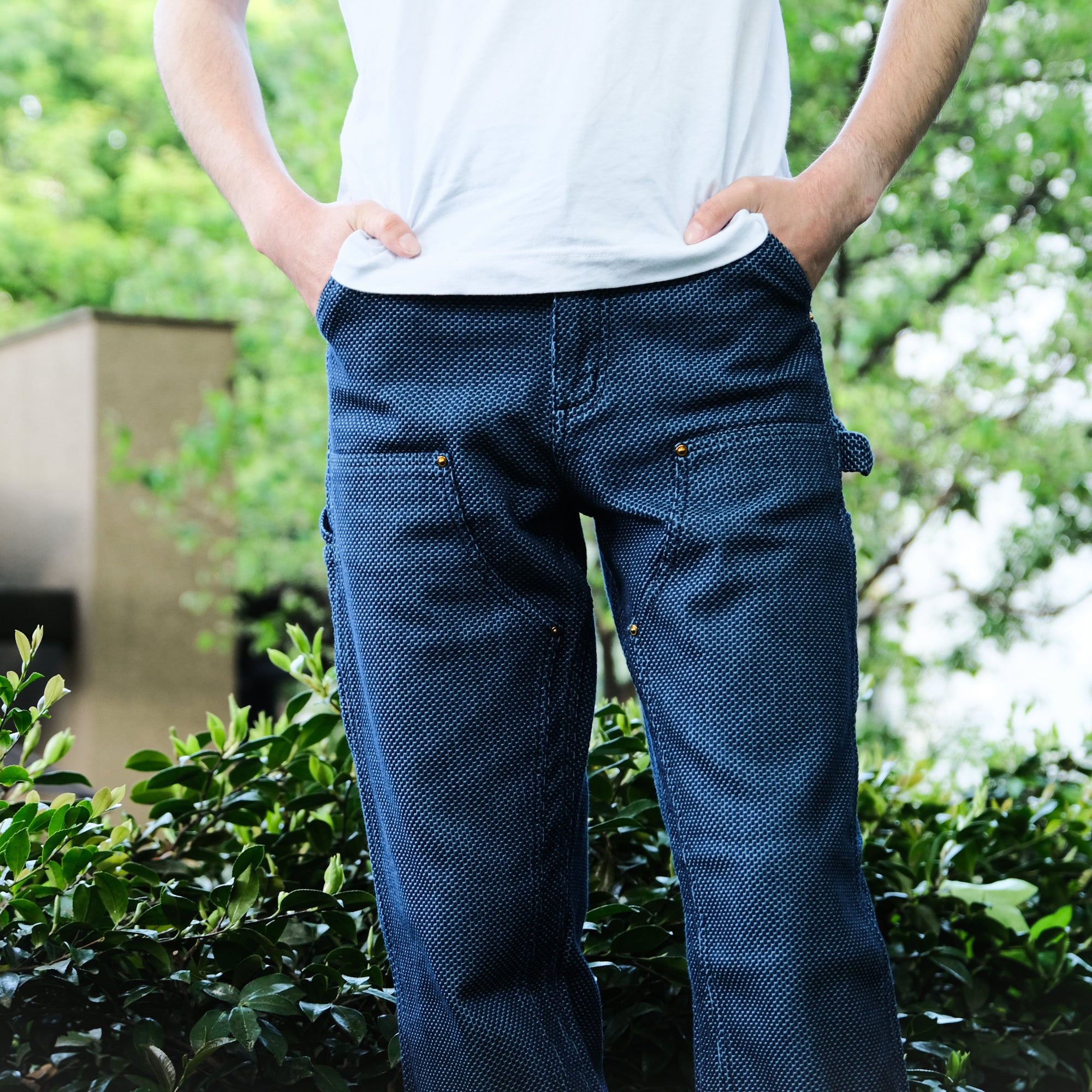 Okayama Denim Heavyweight Indigo Selvedge Sashiko Double Knee Painter