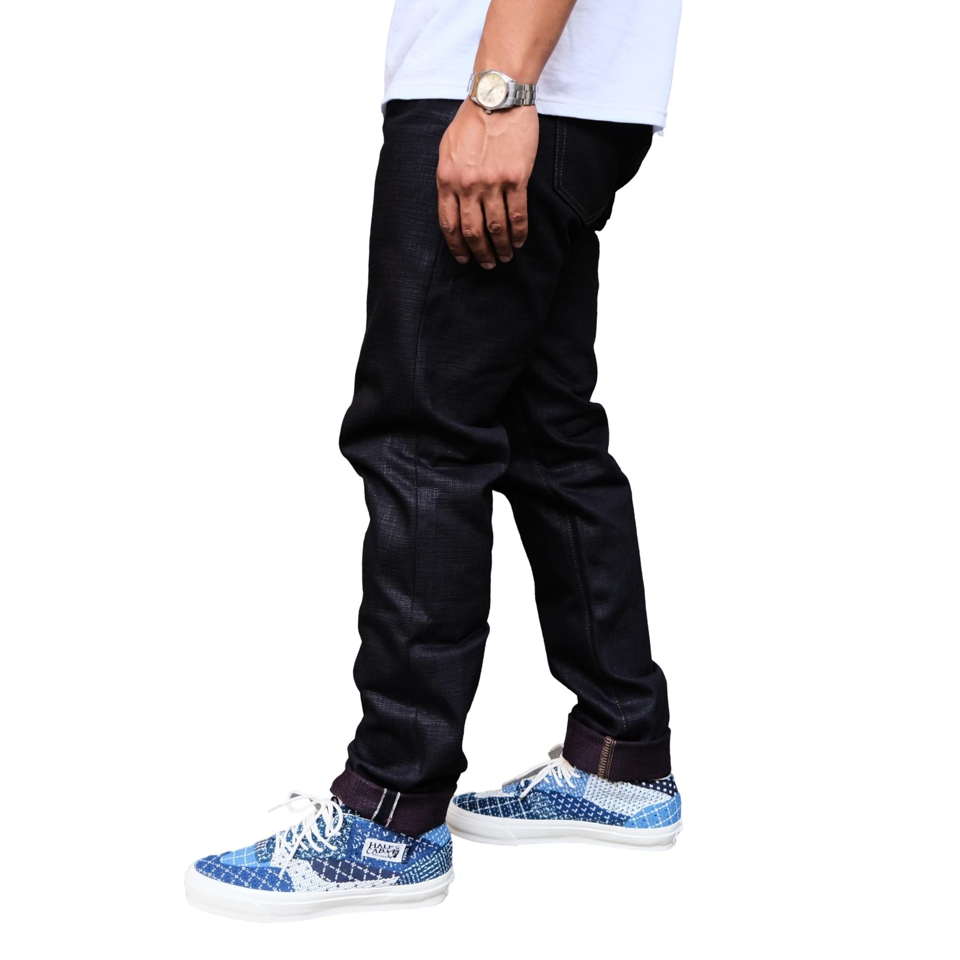 OD+JB 18oz. "Shinkai Wine Weft" Selvedge Jeans (High Tapered)