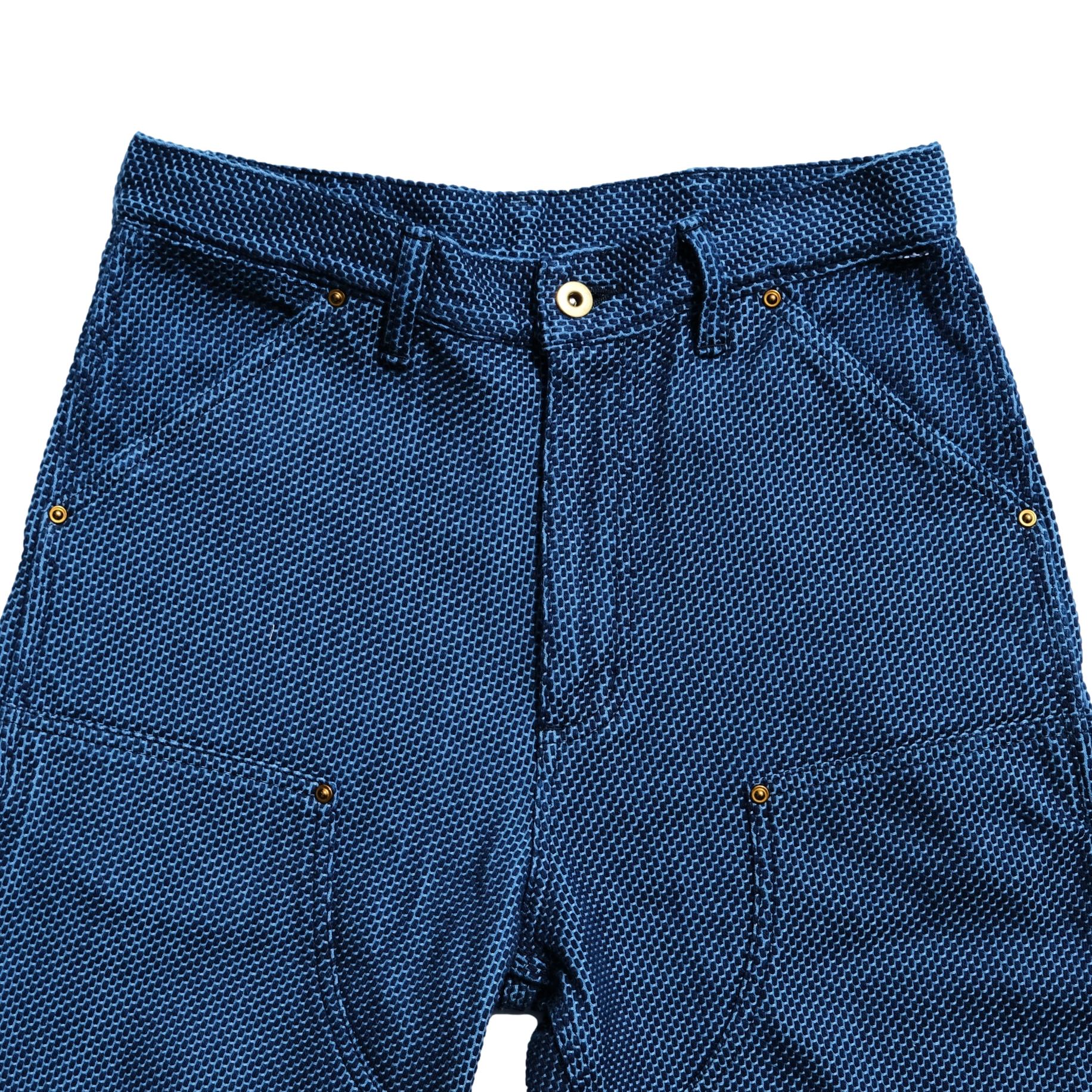 Okayama Denim Heavyweight Indigo Selvedge Sashiko Double Knee Painter Pants - Okayama Denim