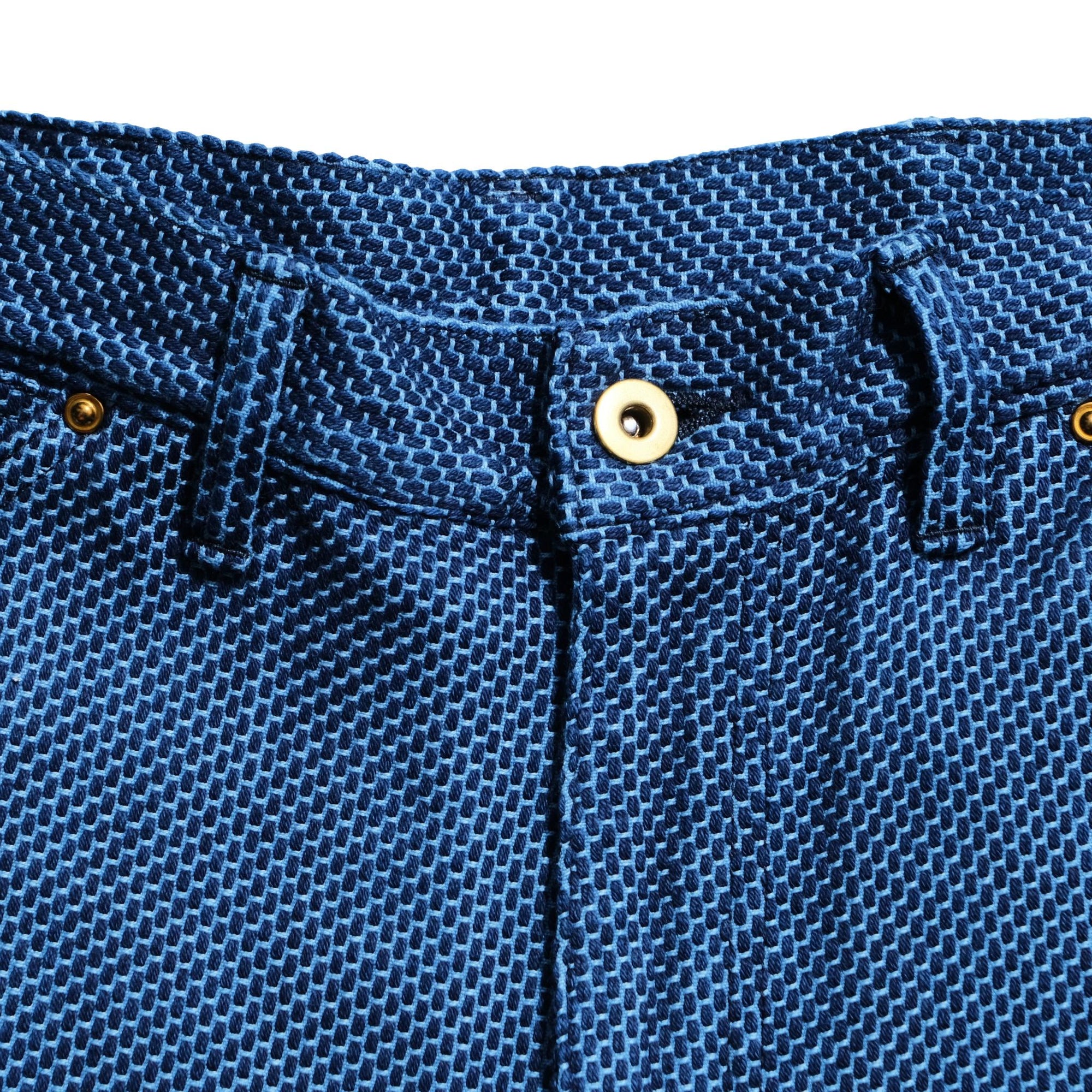Okayama Denim Heavyweight Indigo Selvedge Sashiko Double Knee Painter Pants - Okayama Denim