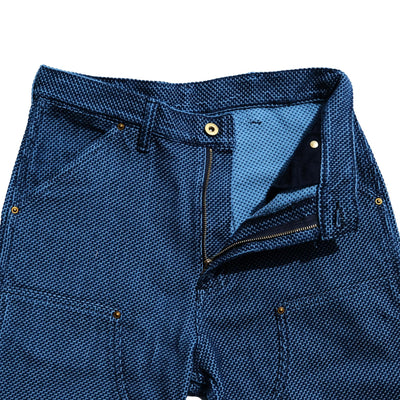 Okayama Denim Heavyweight Indigo Selvedge Sashiko Double Knee Painter Pants - Okayama Denim
