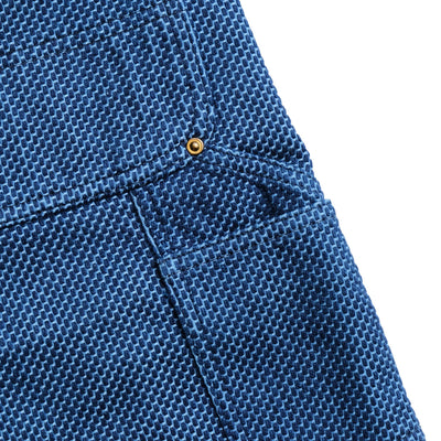 Okayama Denim Heavyweight Indigo Selvedge Sashiko Double Knee Painter Pants - Okayama Denim