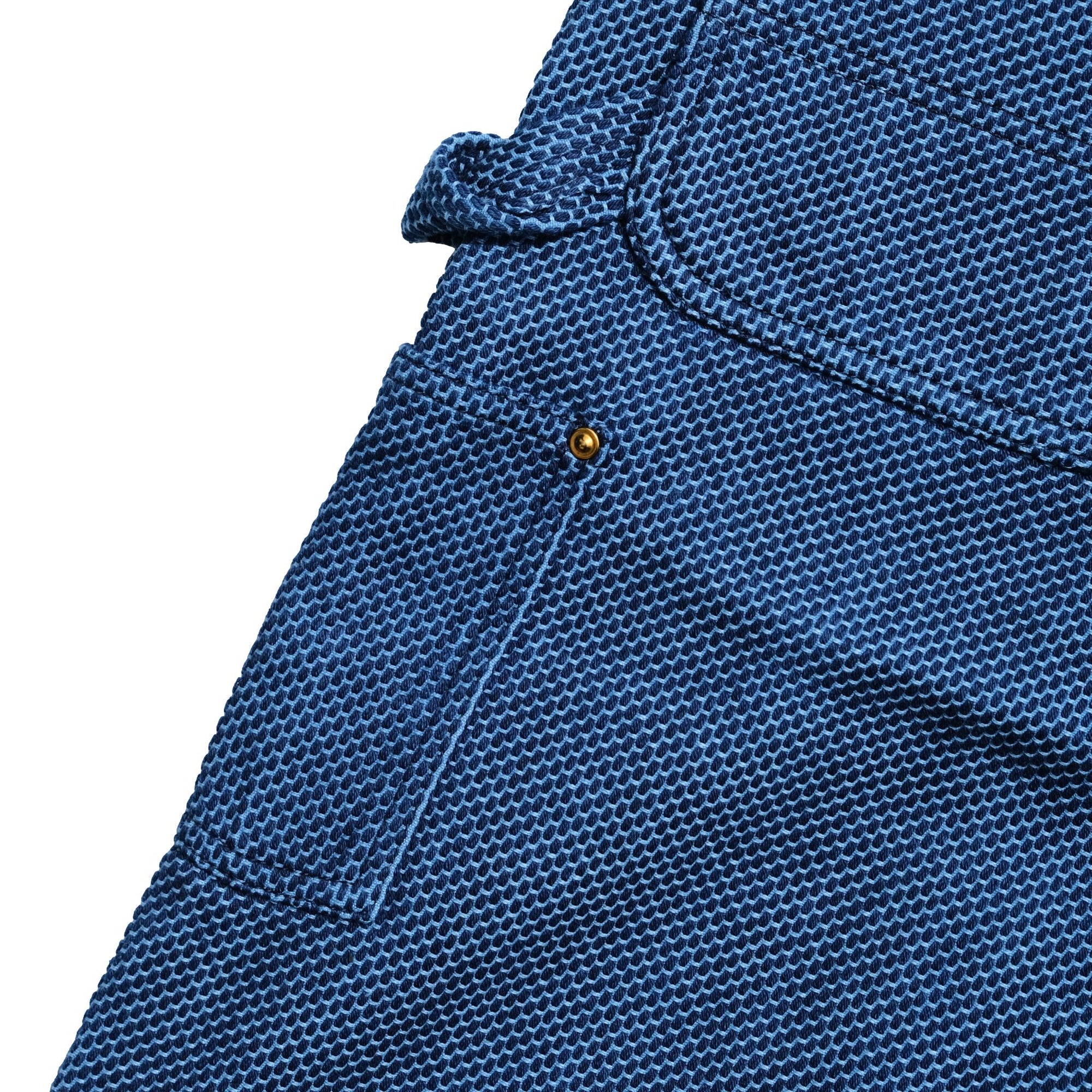 Okayama Denim Heavyweight Indigo Selvedge Sashiko Double Knee Painter Pants - Okayama Denim